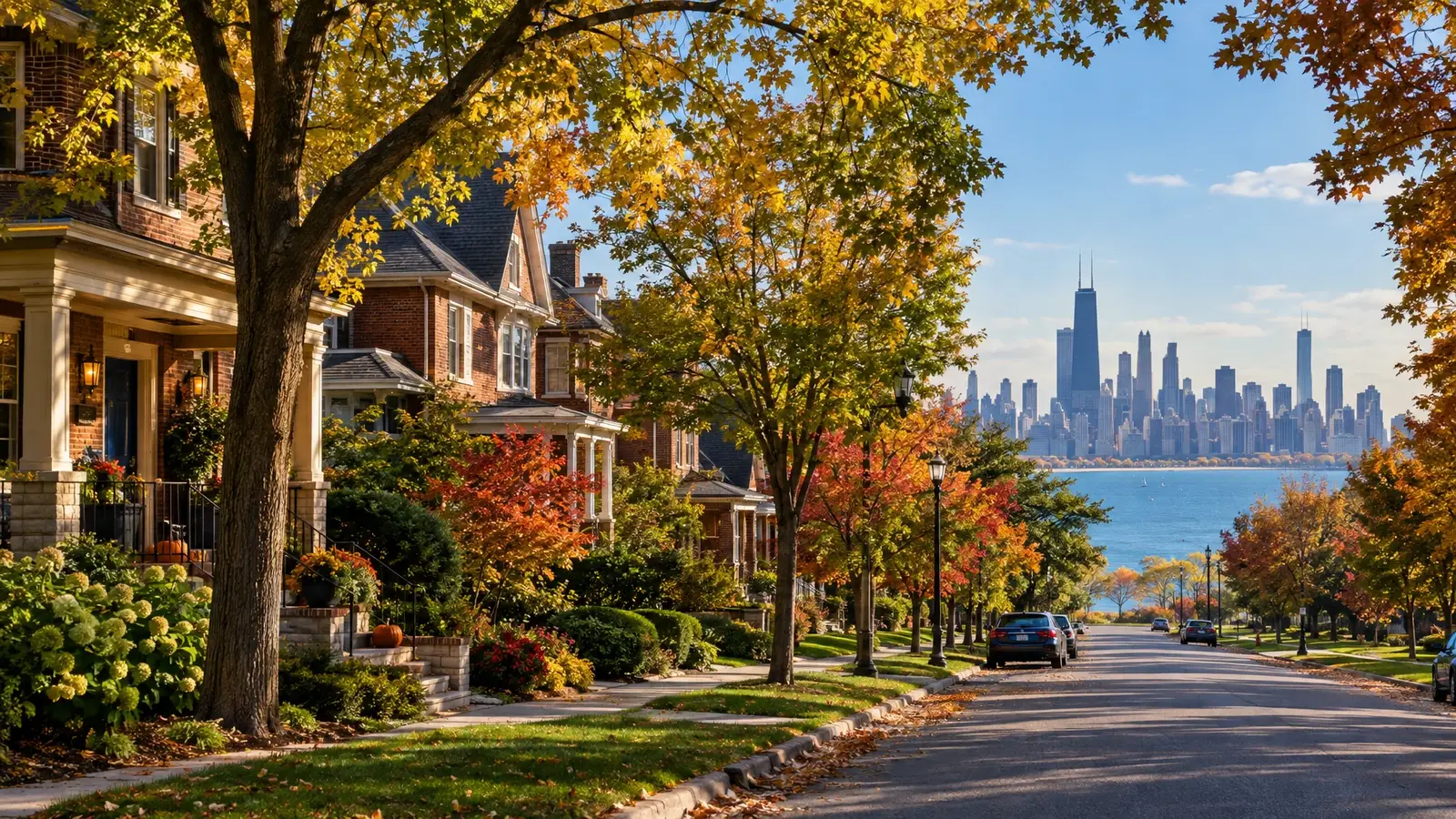 A neighborhood scene from the The Midwest and Mid-South region