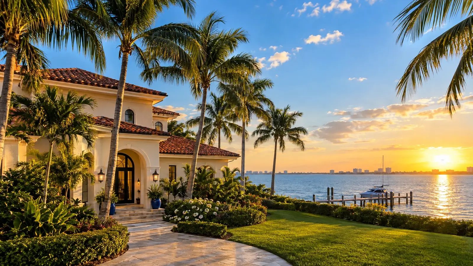 A neighborhood scene from the Florida and Georgia region