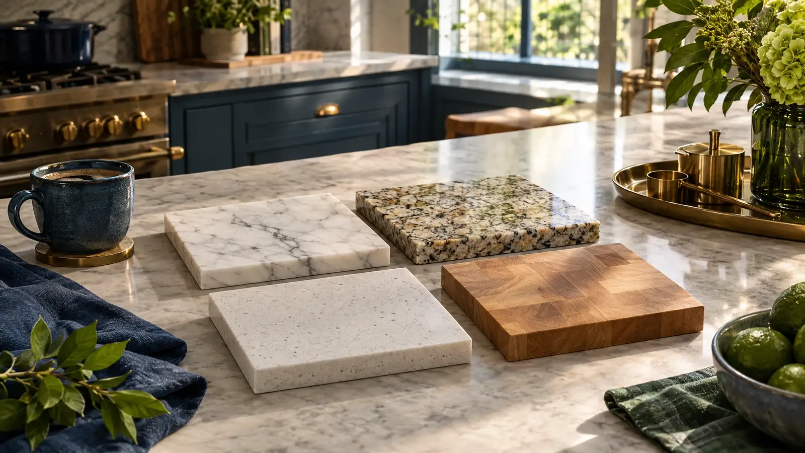 Countertop Materials Side by Side
