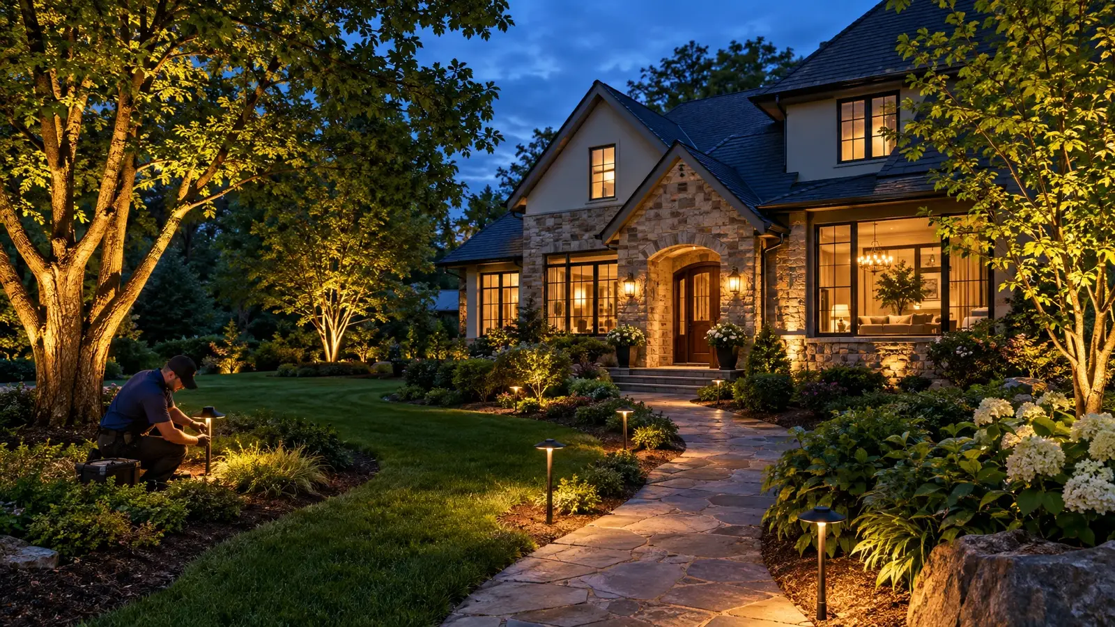 Landscape Lighting and Outdoor Glow