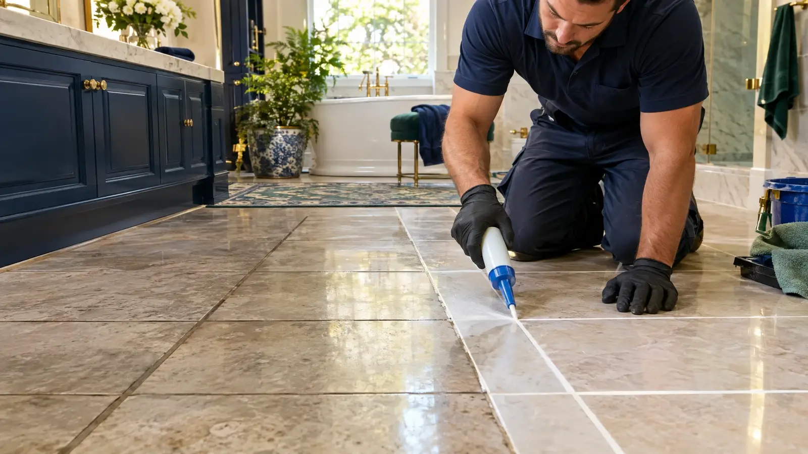 Grout Cleaning and Sealing